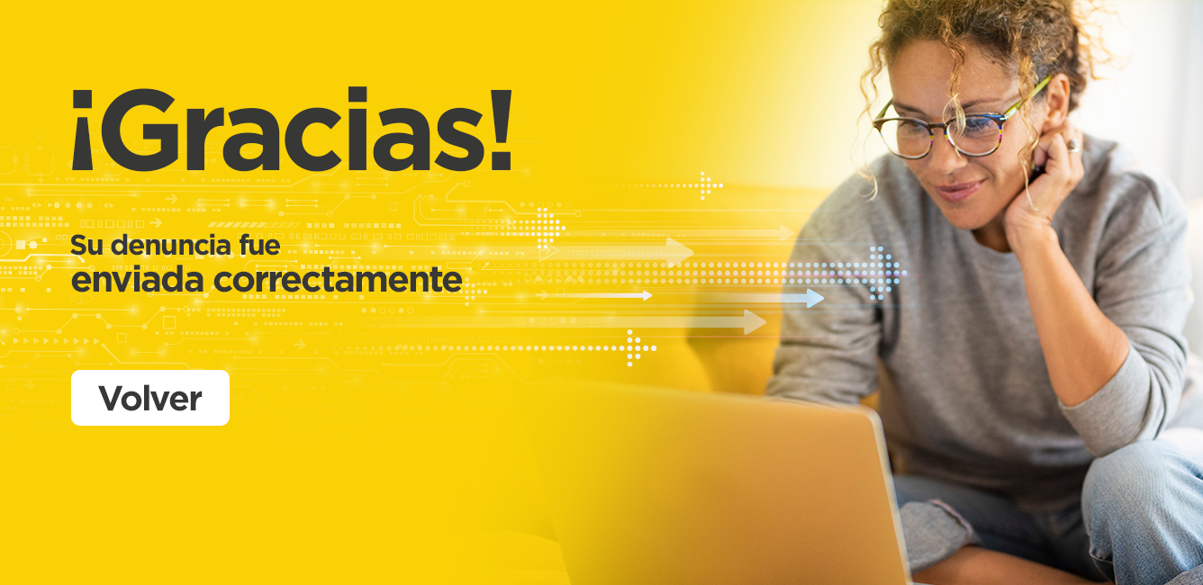 La denuncia fue enviada exitosamente