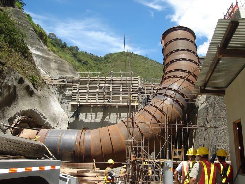 Construcción de la presa y obras de conducción, 2007